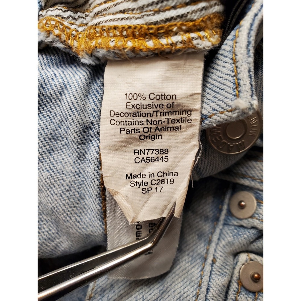 Madewell Perfect Summer Jean Light Wash Denim Size 26‎ Tapered Leg Discontinued - Picture 6 of 15